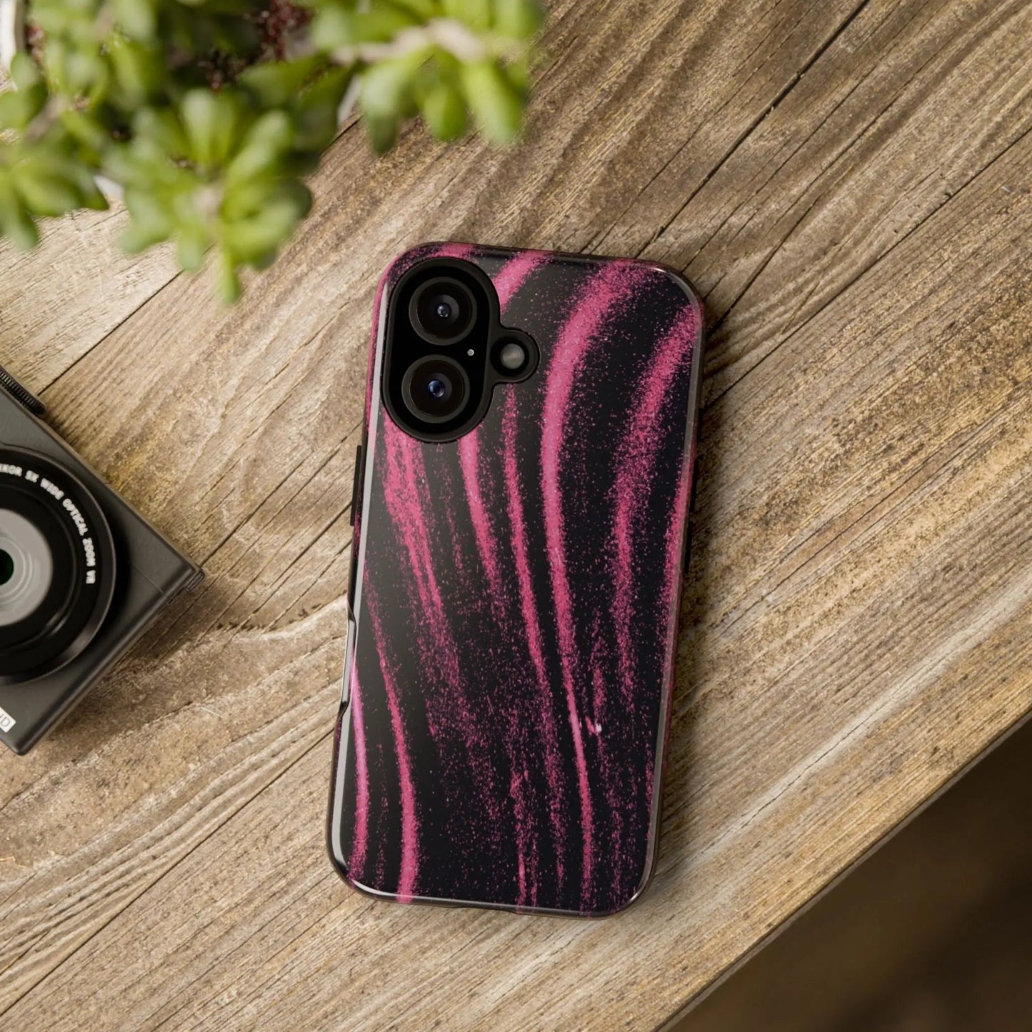 Pink Marble Tough iPhone16 Case — Protective Stylish iPhone Cover Printify