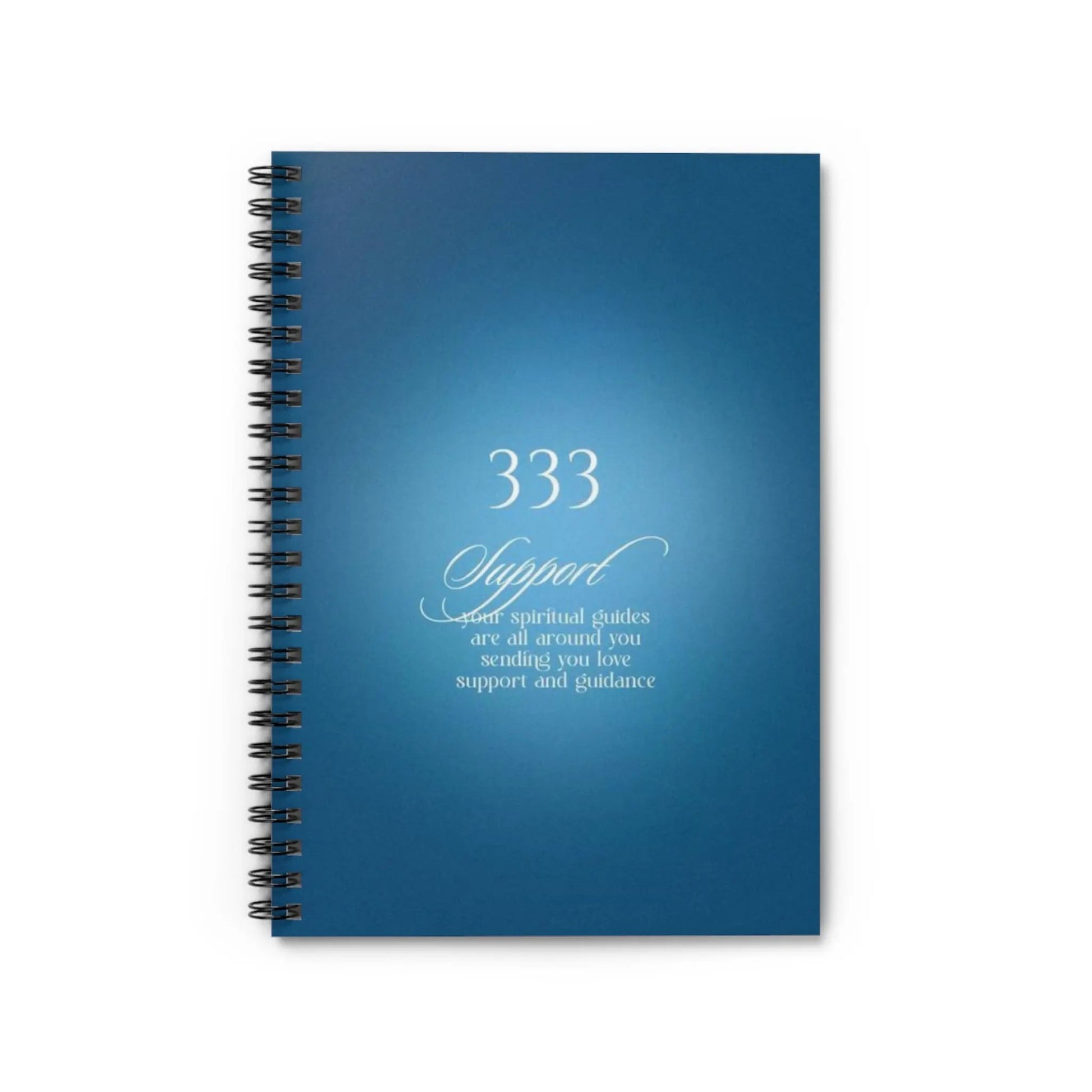 333 Support Spiral Notebook — Inspirational Guided Number Journal Printify