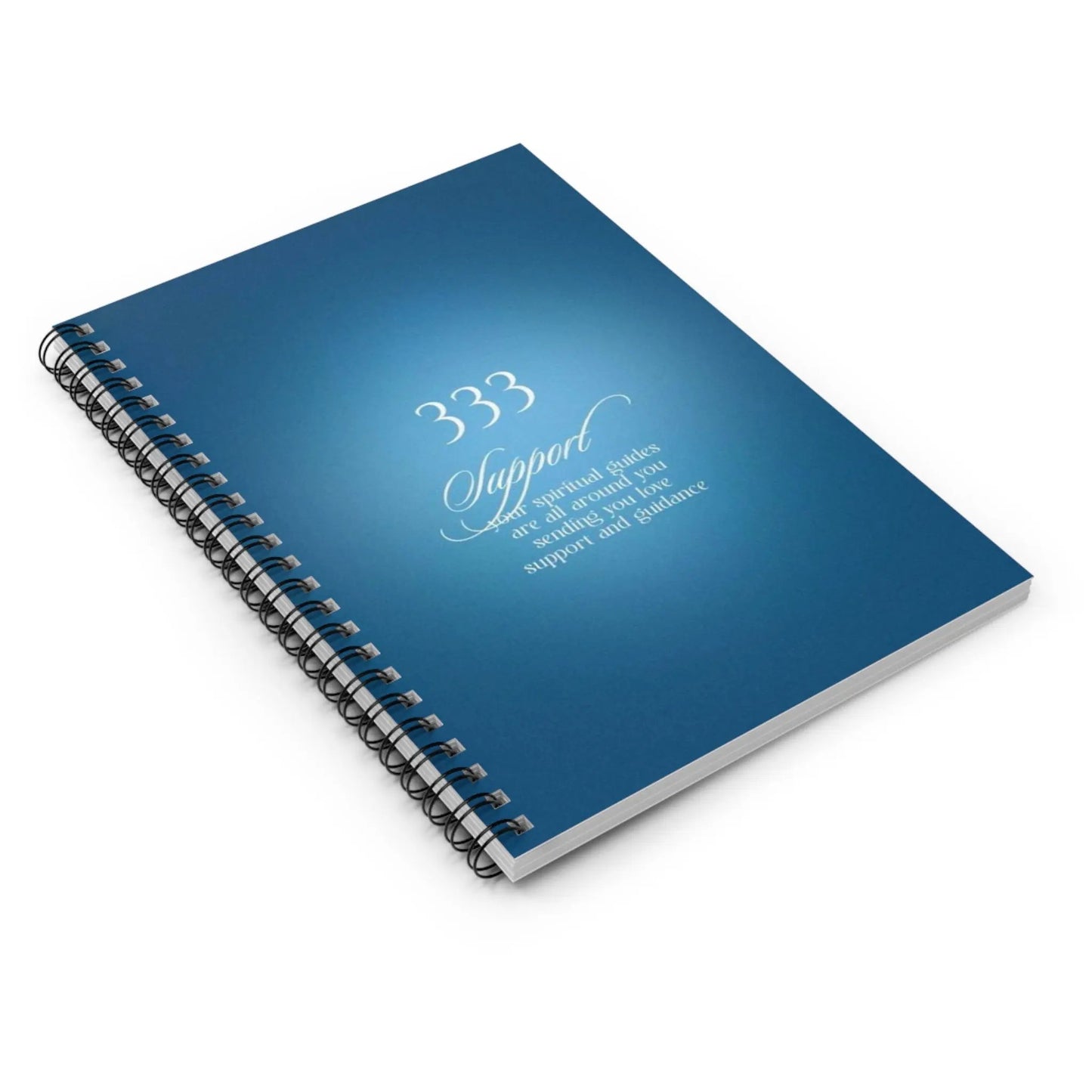333 Support Spiral Notebook — Inspirational Guided Number Journal Printify