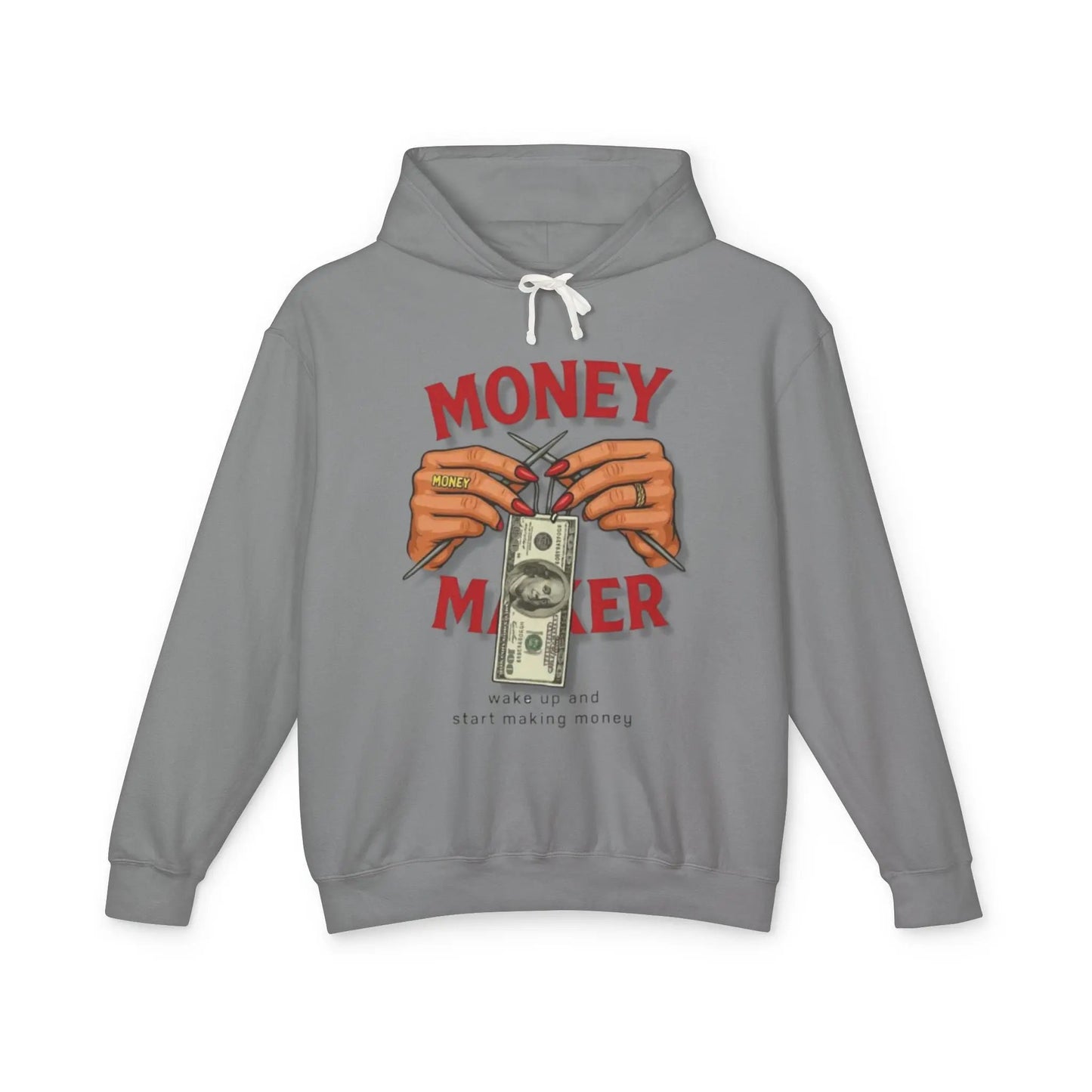Money Maker Hoodie — Graphic 'Make Money, Start Making Money' Pullover Printify