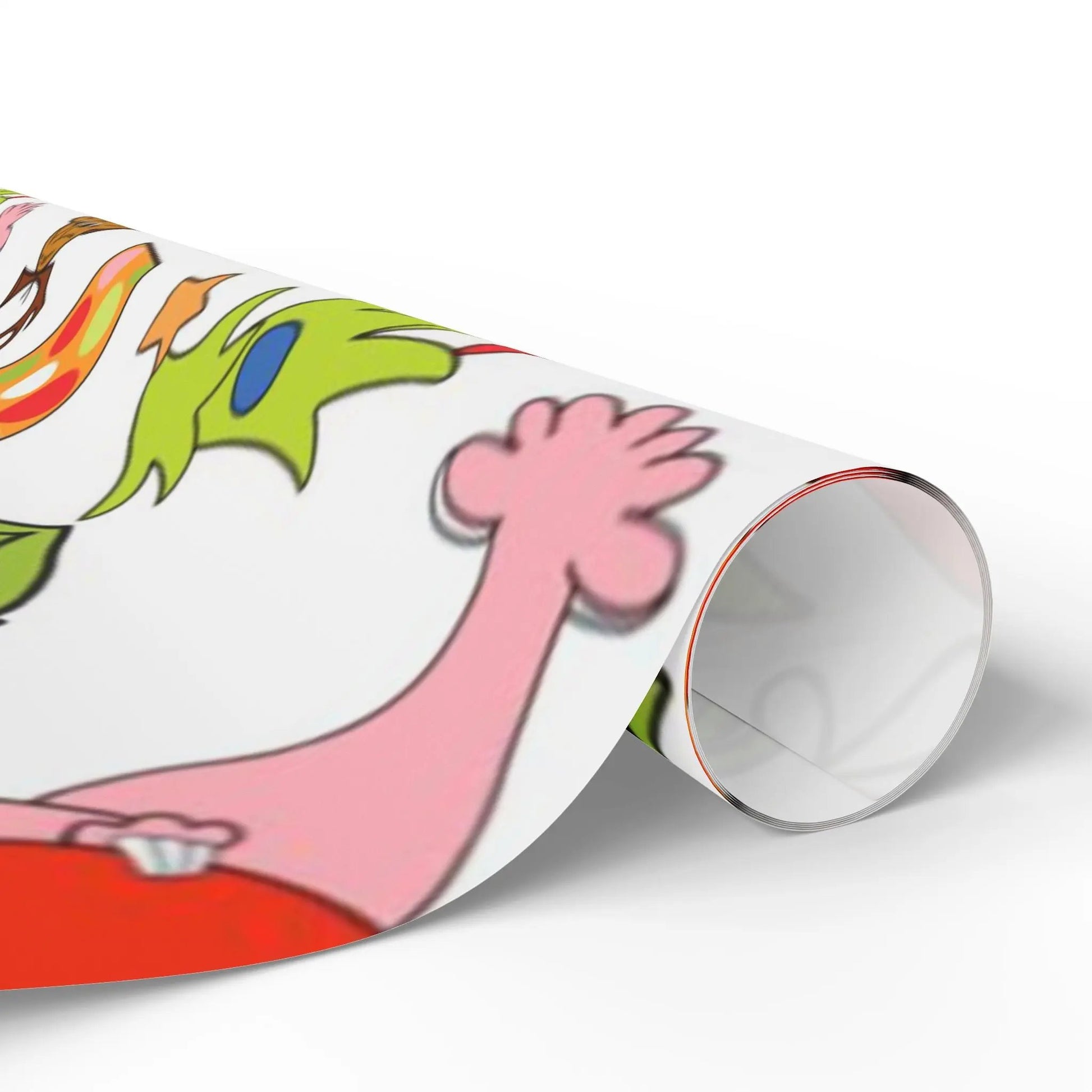 Grinch Pattern Holiday Wrapping Paper — Whoville Characters Gift Wrap Printify