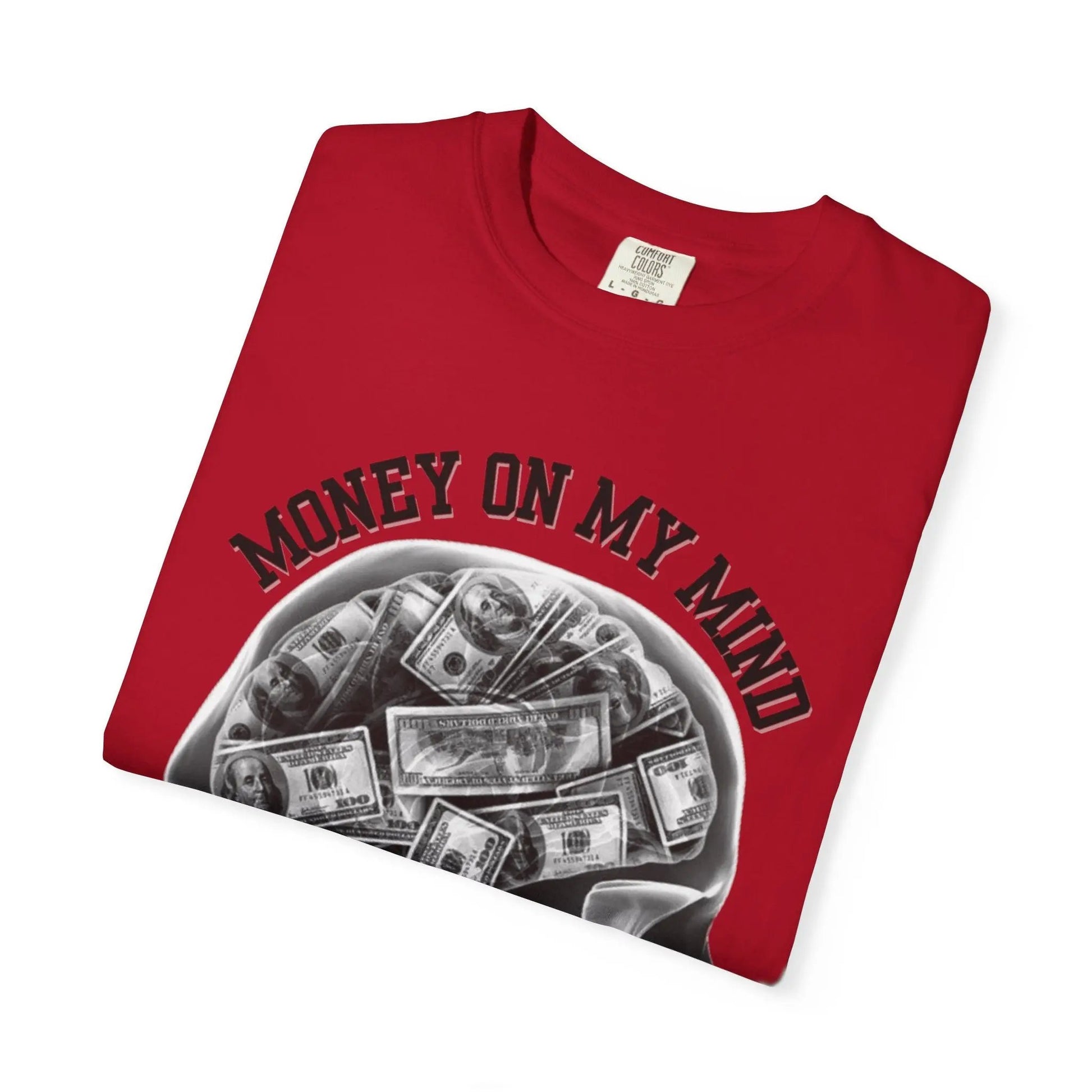 Money On My Mind Skull T-Shirt Printify