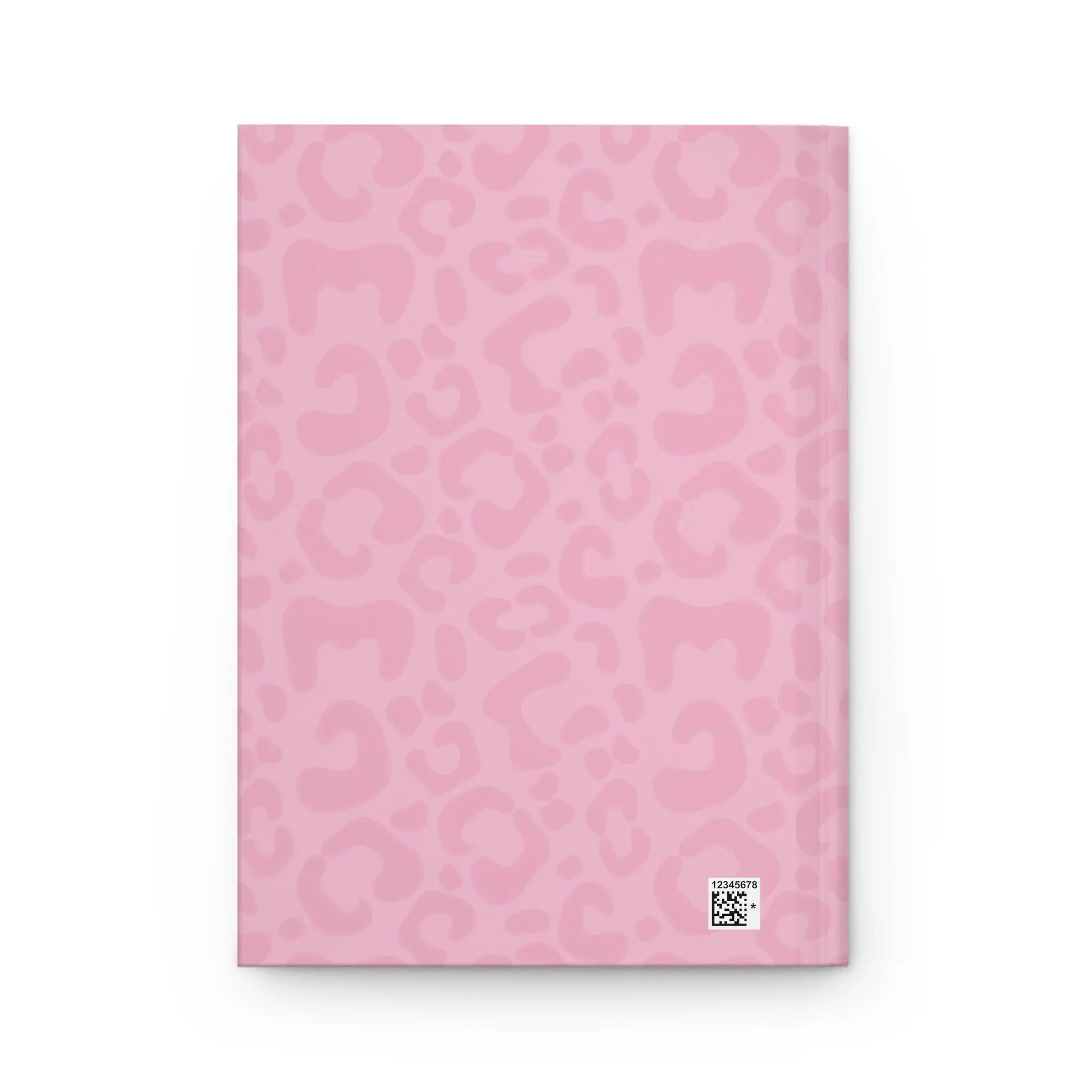 Pink Leopard Hardcover Journal — "This Journal Belongs To" Personalized Notebook for Teens & Women Printify