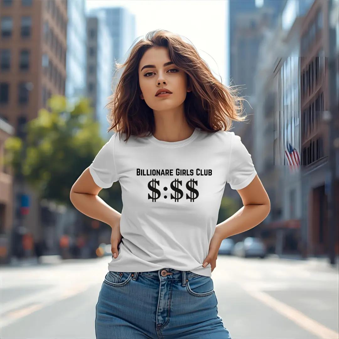 Billionaire Girls Club Tee — : Graphic Women's Money Club Shirt Printify