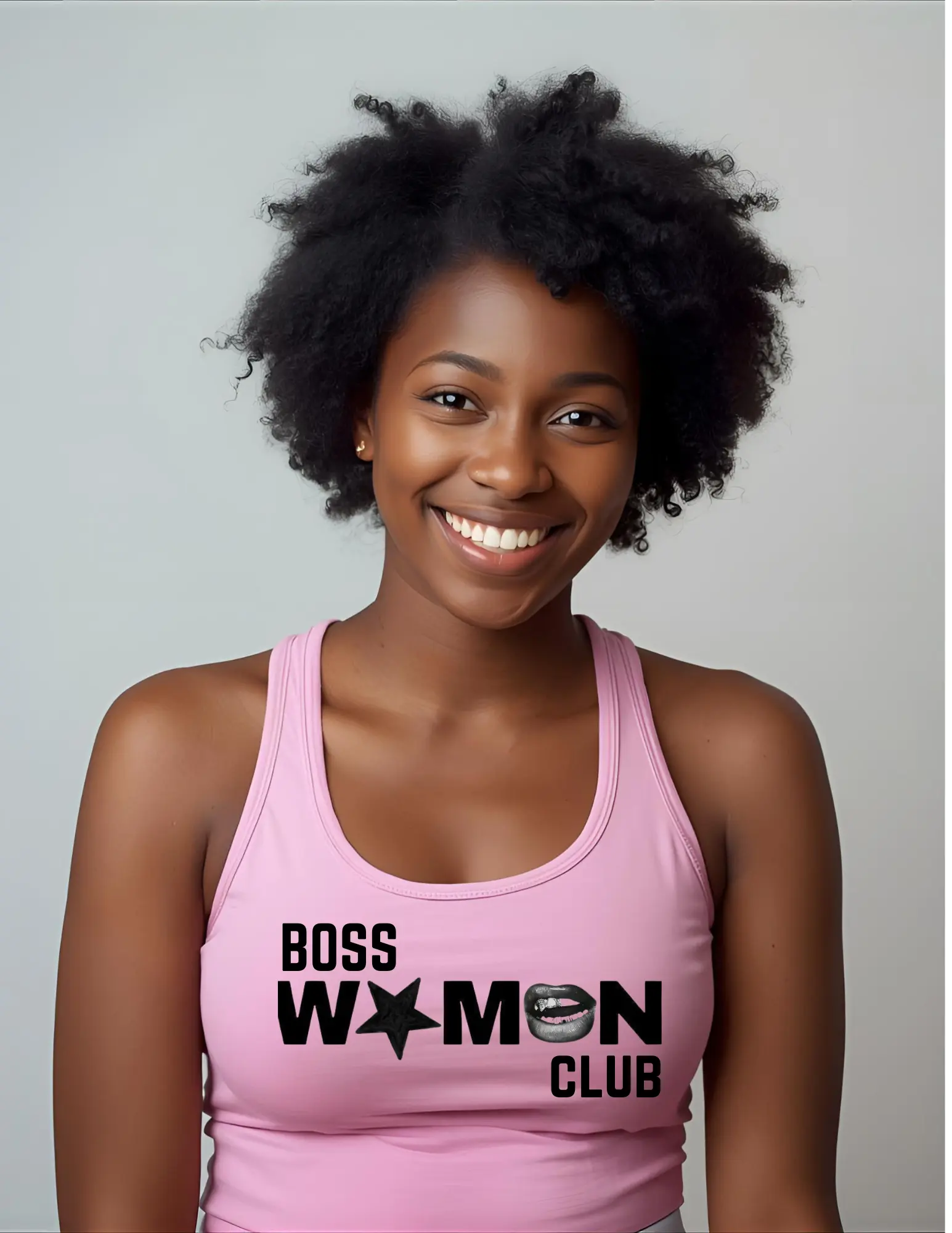 "Boss Women Club" Women's Ideal Racerback Tank Printify