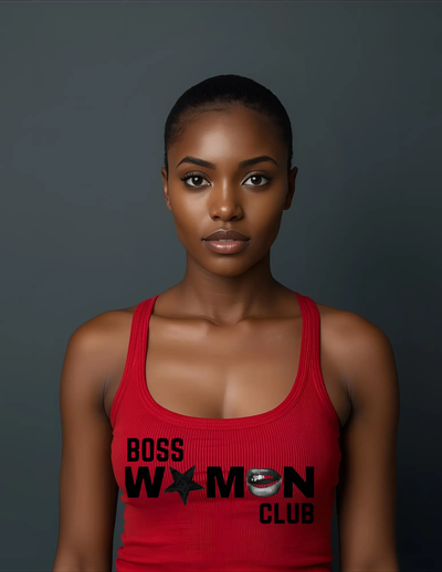 "Boss Women Club" Women's Ideal Racerback Tank Printify