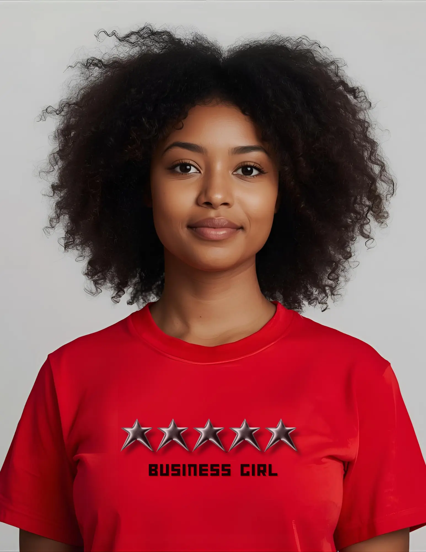 5Star Business Girl Tee — Five-Star Fashion Graphic T-Shirt Printify