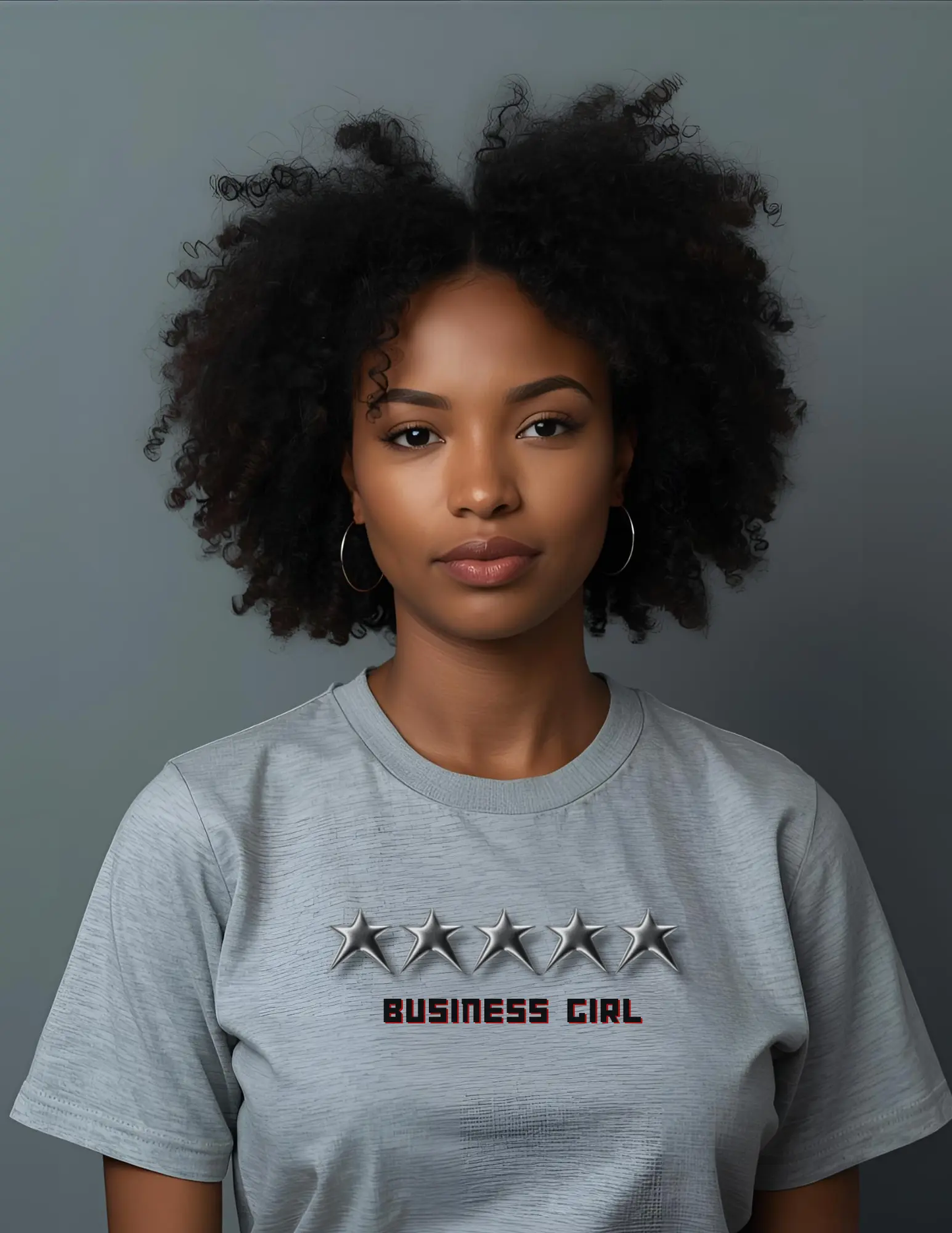 5Star Business Girl Tee — Five-Star Fashion Graphic T-Shirt Printify