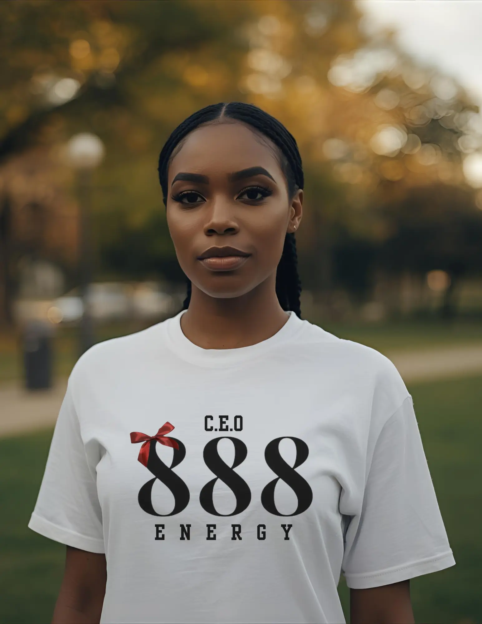 "CEO Energy" 888 Angel Number Graphic T-Shirt Printify