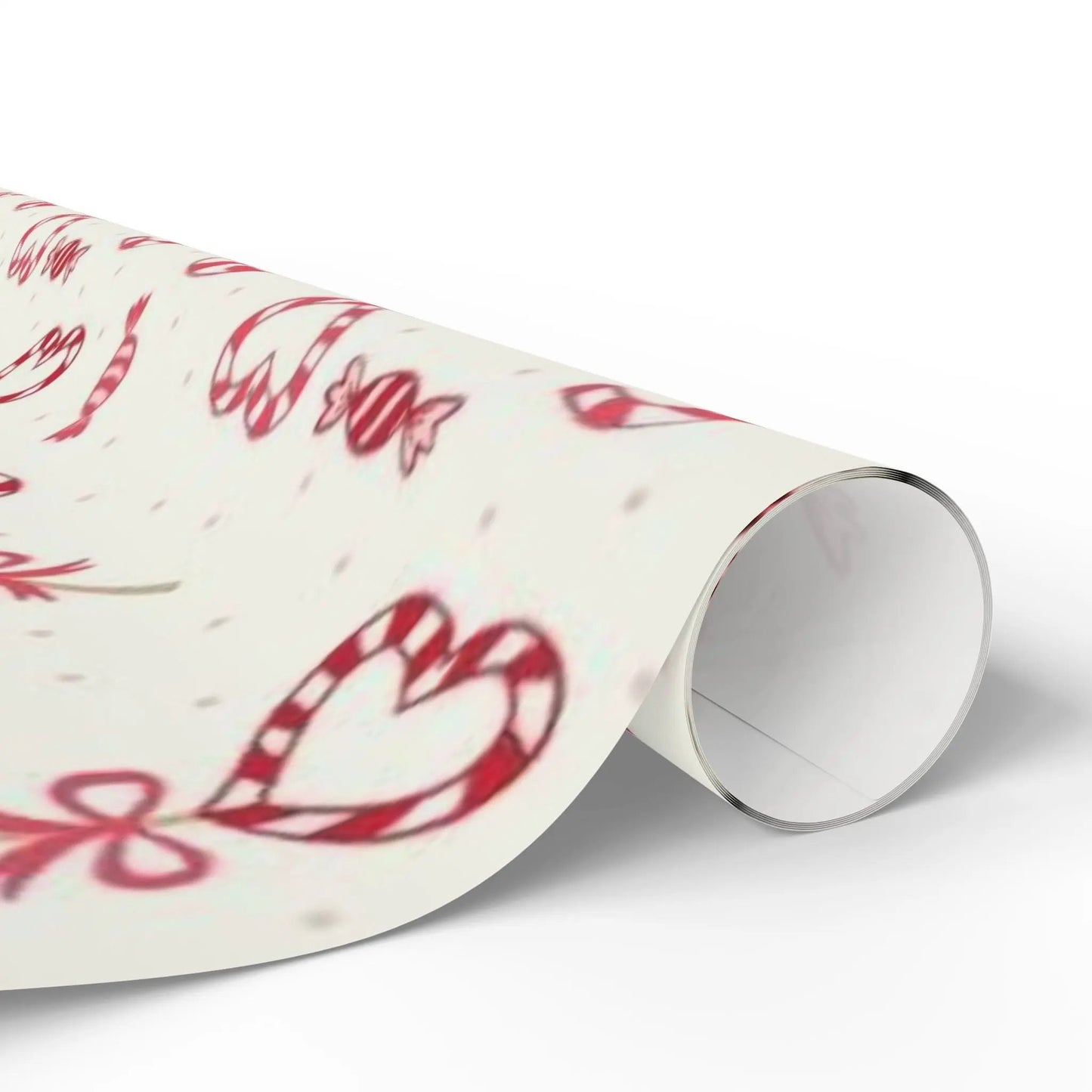 Candy Cane Pattern Wrapping Paper — Festive Christmas Gift Wrap Printify