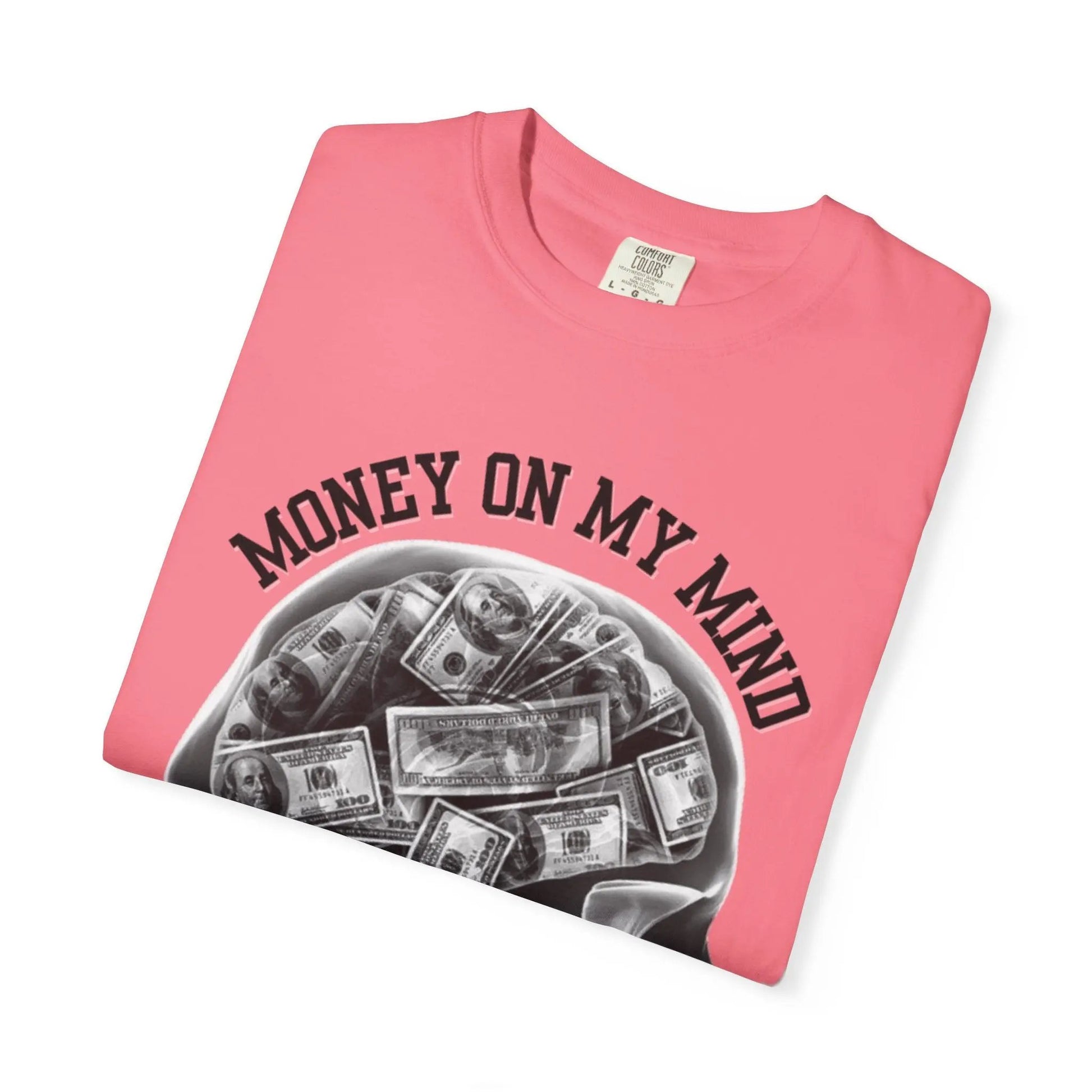 Money On My Mind Skull T-Shirt Printify