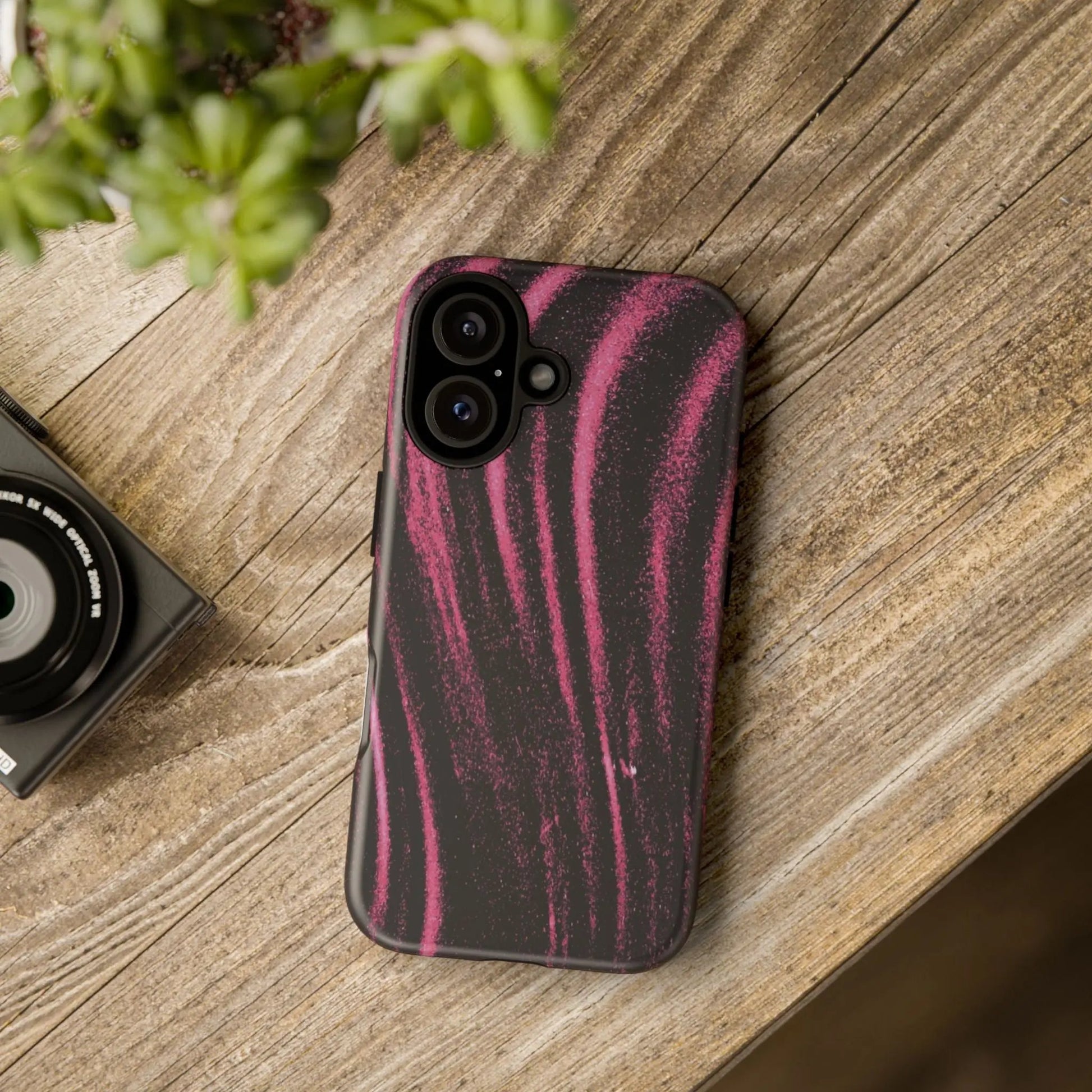 Pink Marble Tough iPhone16 Case — Protective Stylish iPhone Cover Printify