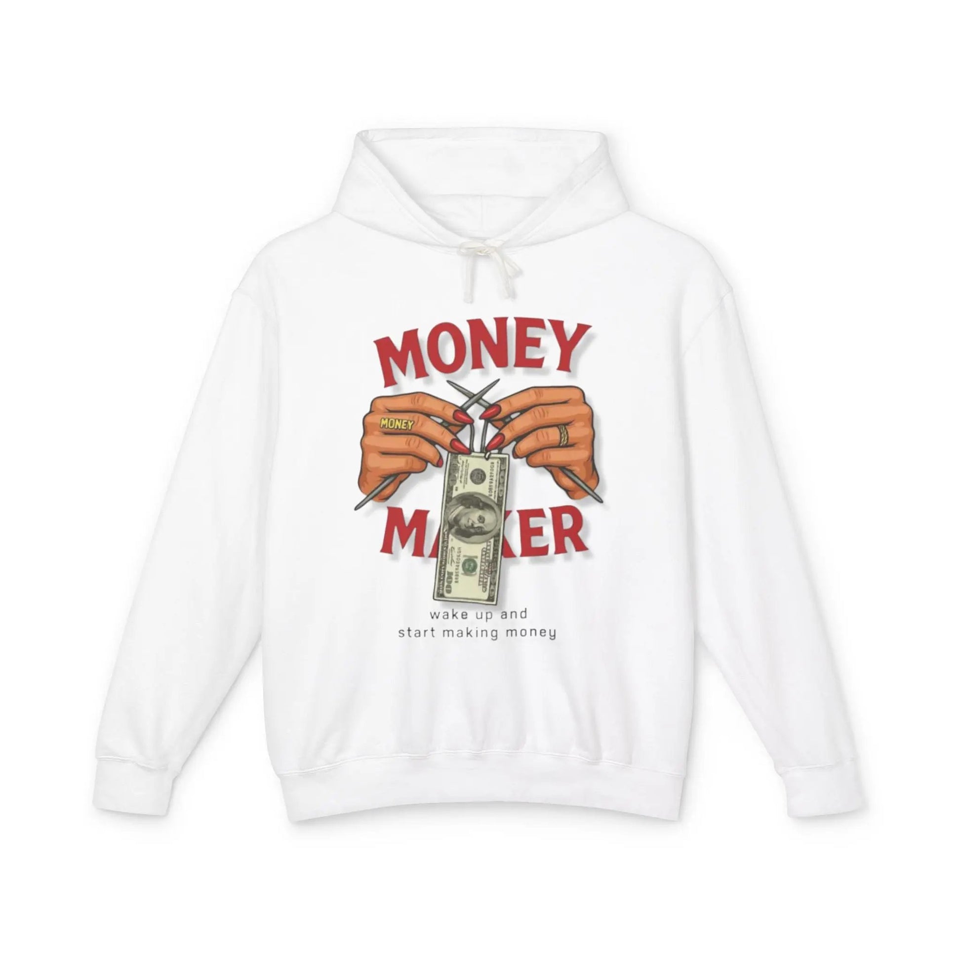 Money Maker Hoodie — Graphic 'Make Money, Start Making Money' Pullover Printify