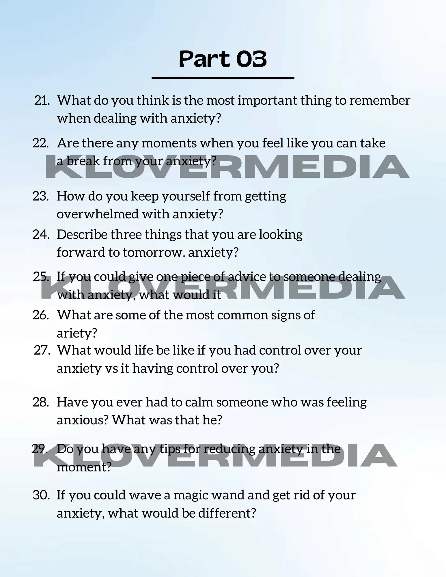 100 Deep Anxiety Prompts: A Guided Digital Journal for Inner Healing KloverMedia