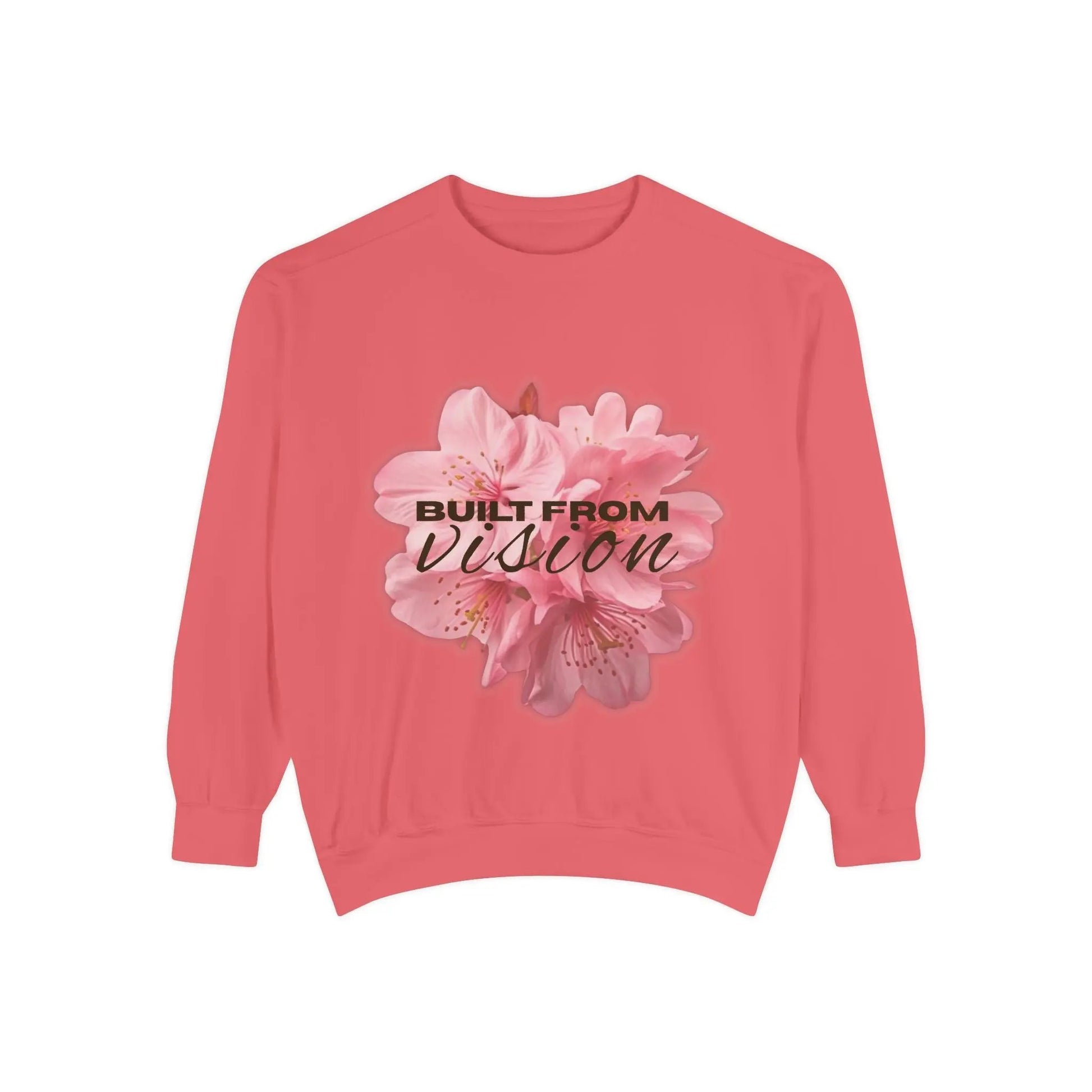 "Built From Vision" Floral Sweatshirt Printify