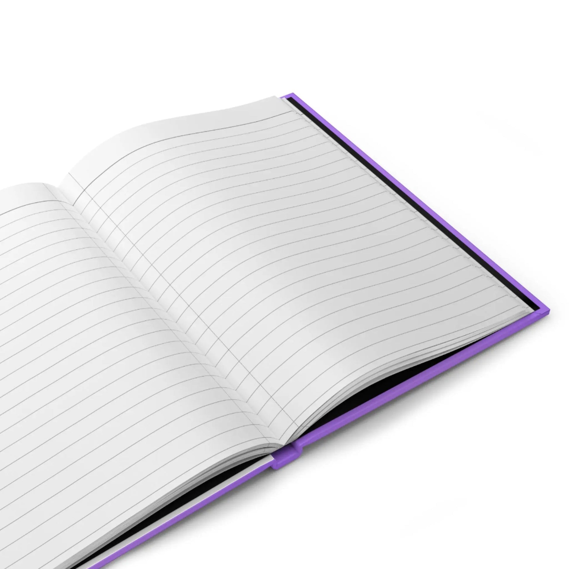 "Promises to Myself" Hardcover Journal — Purple Self-Care Gratitude Notebook Printify