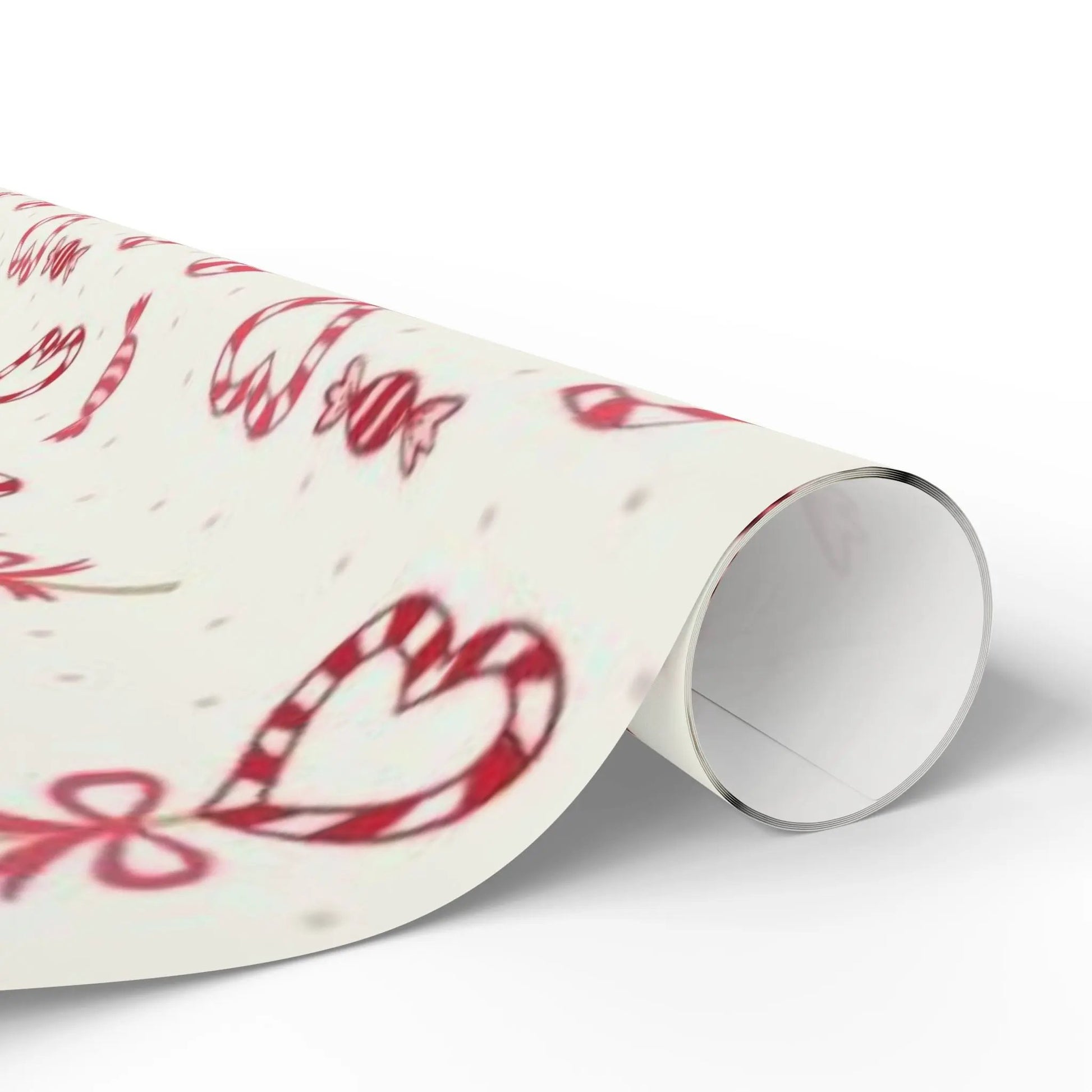 Candy Cane Pattern Wrapping Paper — Festive Christmas Gift Wrap Printify