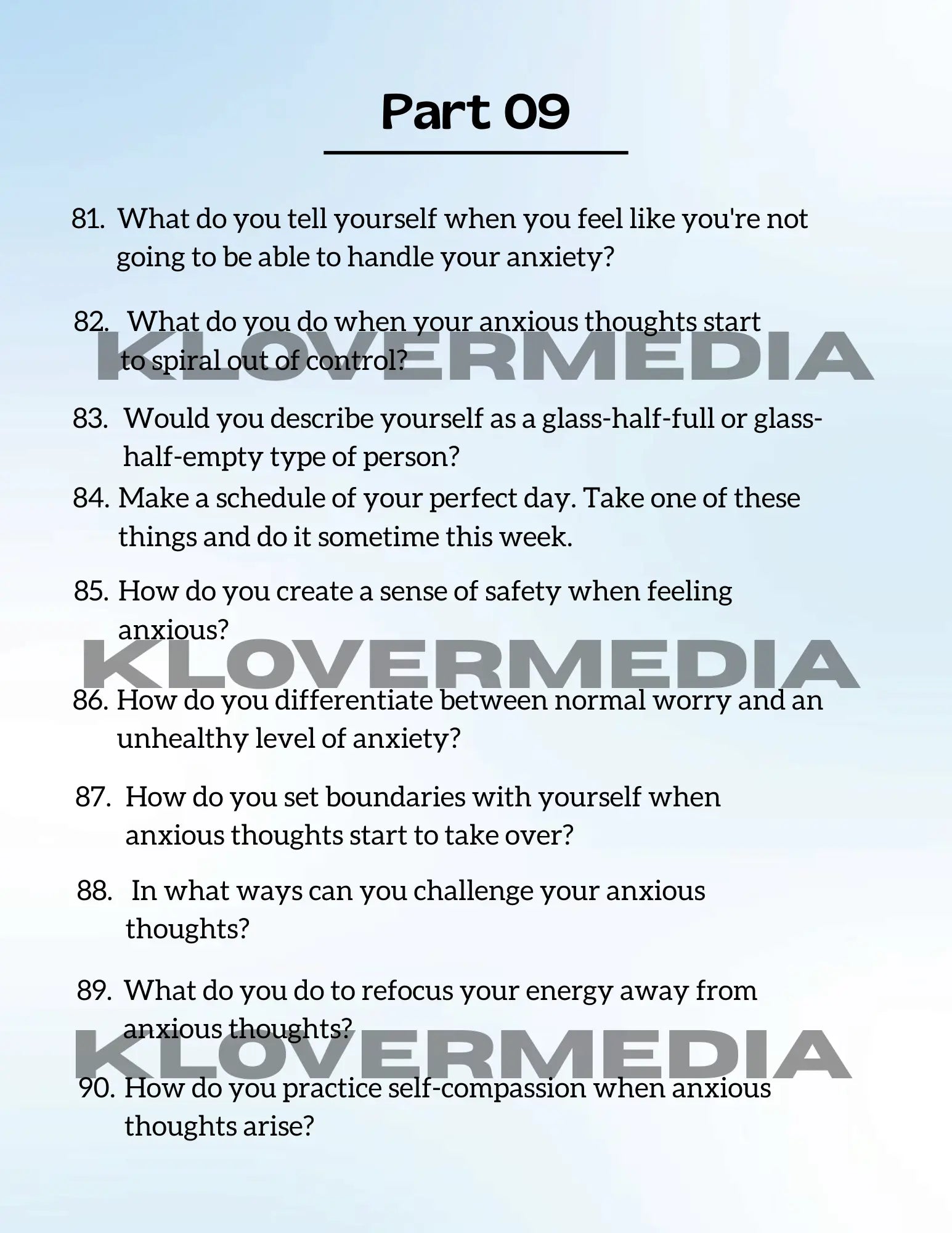 100 Deep Anxiety Prompts: A Guided Digital Journal for Inner Healing KloverMedia