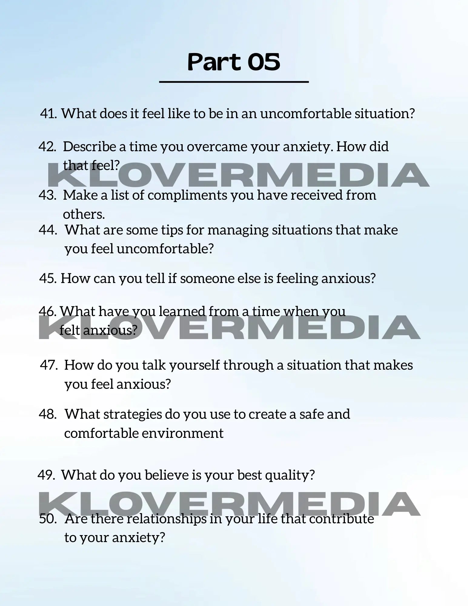 100 Deep Anxiety Prompts: A Guided Digital Journal for Inner Healing KloverMedia