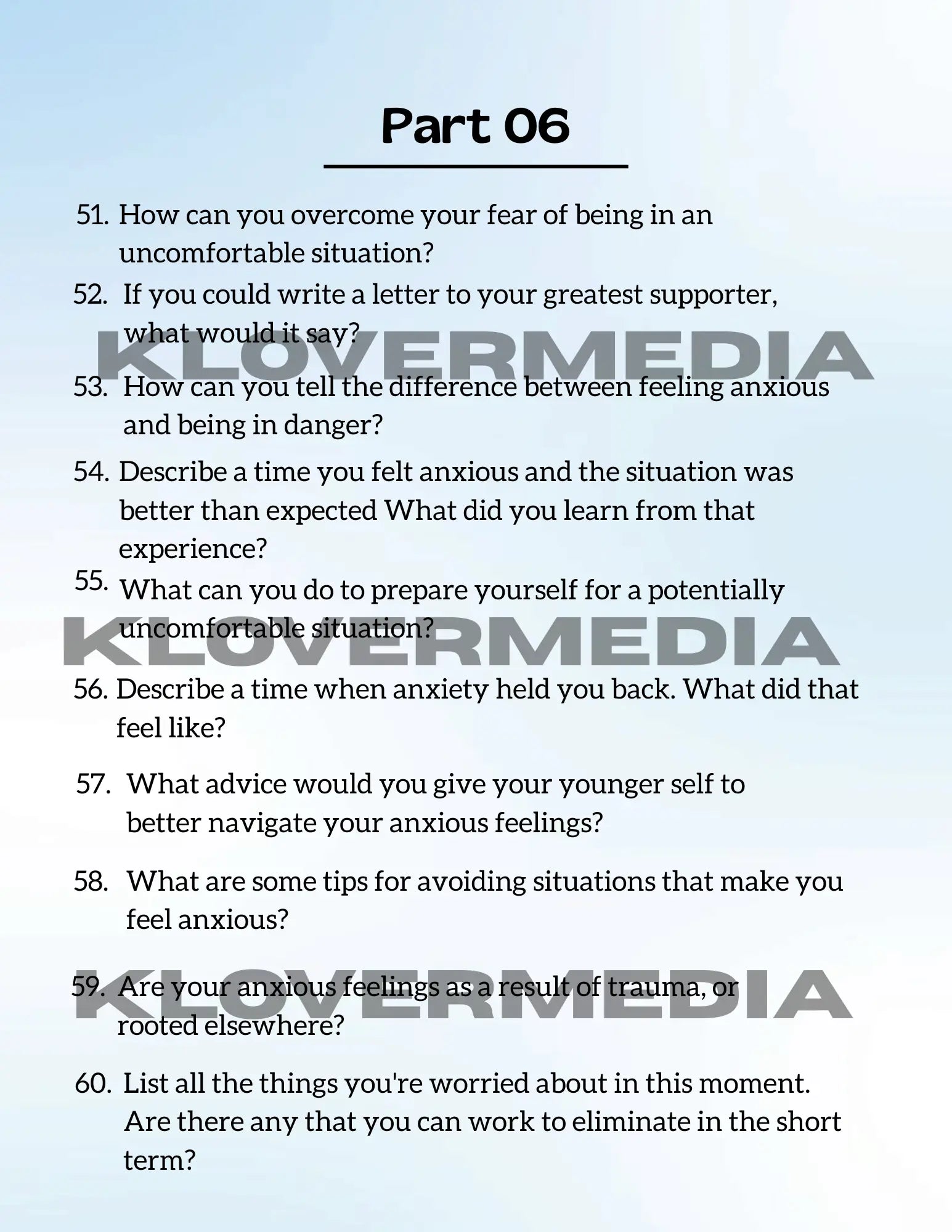 100 Deep Anxiety Prompts: A Guided Digital Journal for Inner Healing KloverMedia